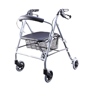 Andadera Rollator Gris Con Canastilla